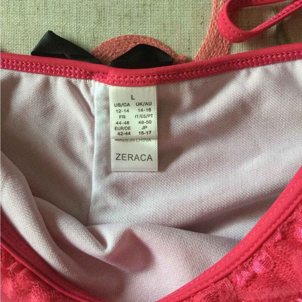 Zeraca Sexy Fuchsia String Bikini Bottom - image 5